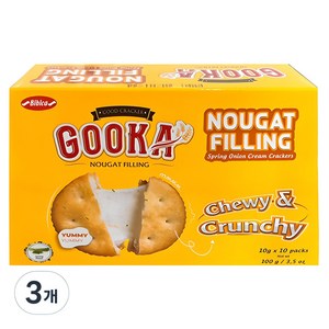 비비카 구카 누가 필링 크래커, 100g, 3개