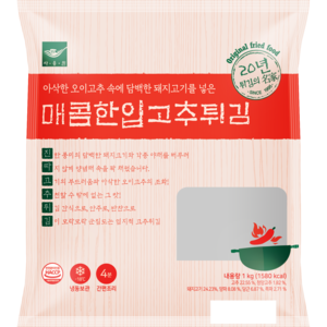 사옹원 매콤한입고추튀김 1kg 분식 튀김공방, 1개