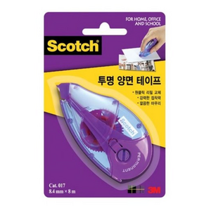 스카치 한손으로 쓰는 양면테이프 8.4mm x 8m, 5개