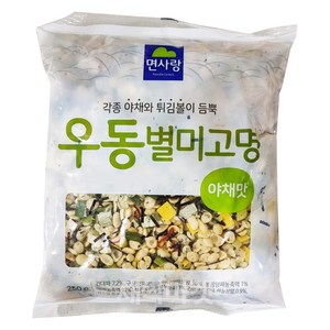 면사랑 우동별미고명 야채맛 250g, 1개