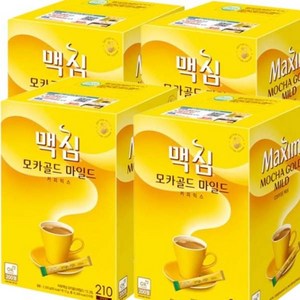 맥심 모카골드 마일드 커피믹스, 2g, 210개입, 4개