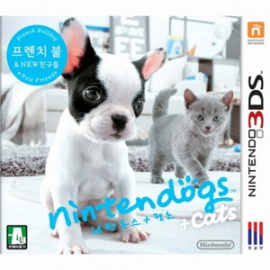 3DS 2DS 전용 닌텐도 중고칩 모음 판매 5+1 (스위치용아님), 닌텐독스 프렌치 불독과 캣  정품칩만