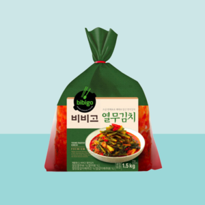 비비고 cj 열무김치 1.5kg(무료배송), 1.5kg, 1개