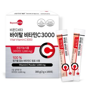 비욘드비타 바이탈 비타민C 3000 100포, 300g, 3개