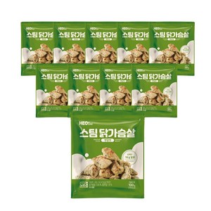 허닭 스팀 닭가슴살 깻잎맛, 100g, 10개