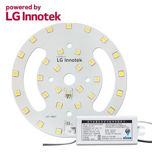 LED PCB 직부 모듈 세트 / 직부등 교체용 / 리폼 현관 베란다 계단 조명 국내산 15W / 삼성 LG이노텍 칩사용 poweed by LG innotek, LG이노텍5152 직부 모듈 SET, 전구색(노란빛), 1개