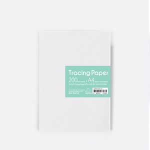 PaperPhant 트레싱지 Tracing Paper 베끼는 투명 종이, A4 사이즈 200매