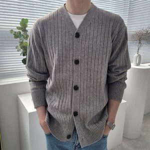 [당일출고] 남자 가디건 브이넥 니트 스웨터 간절기 cardigan