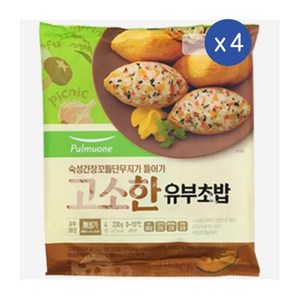 [풀무원] 고소한 유부초밥 (4인분), 330g, 4개