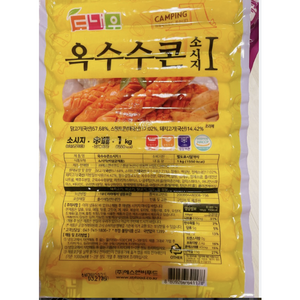 도나우 옥수수콘 수제 소시지 100g x 10개입 1kg 캠핑/간식, 6개