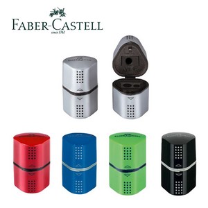 fabe castell gip 2001 파버카스텔 그립2001 삼각 트리오 연필깎이, 빨강 o 파랑 랜덤