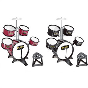 베이비캠프 아동용 재즈 드럼 악기 세트 3.5kg DRUM-6912RED, 레드/단일상품, 1개