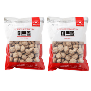 아워홈 미트볼 1kg x2개 에어프라이어요리, 2개