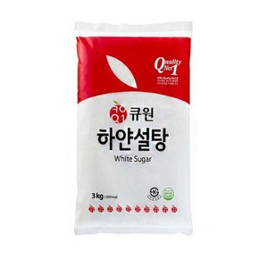 큐원 하얀 설탕, 3kg, 6개