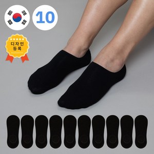 [5월 파격할인] 비바슈슈 남성용 벗겨지지않는 발등덮는 페이크삭스 10켤레