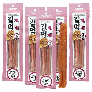 참좋은간식 길개먹개 강아지 간식 2p, 연어맛, 64g, 10개