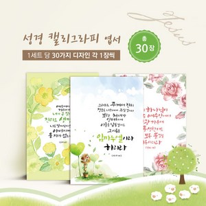 모두카피 종교 종교엽서 성경말씀 말씀엽서 교회엽서 캘리그라피 30장세트 TM-01, A세트 30장