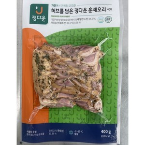 허브를담은 정다운 훈제오리 400g, 3개