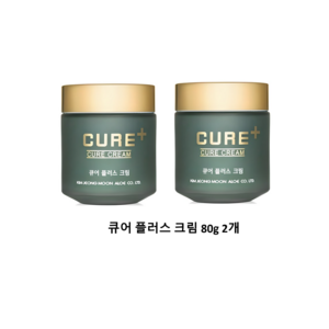 김정문알로에 큐어 플러스 크림 80g + 2x 크림 3.5g 2p, 2개