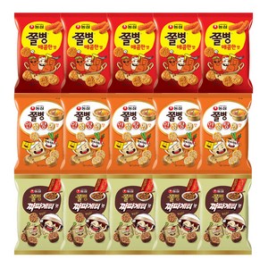 농심 쫄병 헤쳐모여 기획팩, 쫄병스낵 안성탕면맛 77g x 5p + 쫄병스낵 짜파게티맛 77g x 5p + 쫄병스낵 매콤한맛 82g x 5p, 1세트