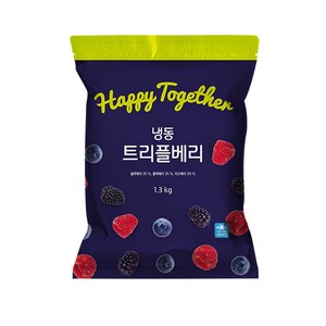 생활앤 냉동 트리플베리 1.3kg, 2개