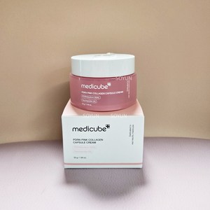 메디큐브 PDRN 핑크 캡슐 크림 연어알 (+선착순 증정품 제공) [본사정품!] 룡지니 Pick, 1개, 55g