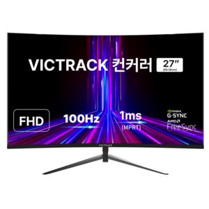 빅트랙 FHD 100Hz 커브드 모니터, 68.58cm, 27CM10001