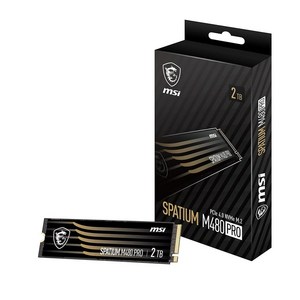 MSI SPATIUM M480 PRO PCIe 4.0 NVMe M.2 2TB 내부 SSD PCIe Gen4 NVMe (SPATIUM M480 PRO PCIe 4.0 NVMe M.2