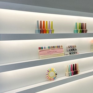 [윈텍] 조명선반 LED 화이트 1단 네일선반, 1100/석고앙카