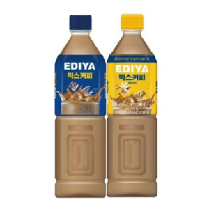 이디야 액상 믹스커피 1리터 오리지날 + 바닐라, 1세트, 2개입, 1000ml