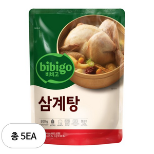 비비고 삼계탕 800g, 5개