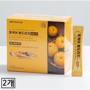 올케어 배 도라지 목 기침 가래 기관지에 좋은 식품 건강분말 1 500mg X 30포 1박스, 2박스, 45g