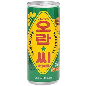 동아 오란씨 파인애플 250ml x 60캔 / 과즙 탄산음료, 60개