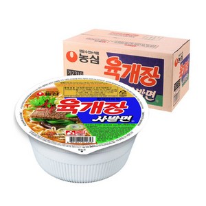 농심 육개장 사발면 86g, 24개