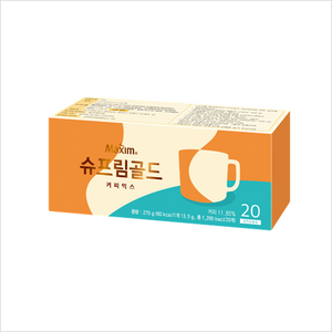 맥심 슈프림 골드 커피믹스, 13.5g, 20개입, 3개