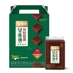 뉴케어 당플랜 저당양갱 22p, 880g, 1개