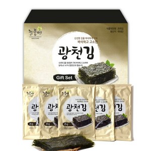 늘품애 황금빛 광천 전장김 선물세트, 25g, 10개