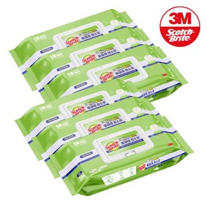 3M 스카치브라이트 물걸레 청소포 더블액션 대형 x 2개, 6개