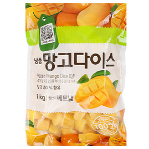 냉동 망고 다이스 1kg, 2개