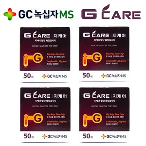 GC녹십자MS 지케어 혈당측정검사지, 50개입, 4개