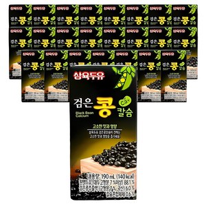 블루존 삼육두유 검은콩칼슘 190ml 24입, 24개