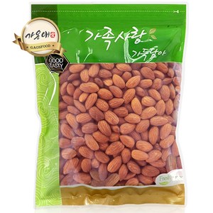 [가온애] 가족사랑 무염 볶은 아몬드 1kg, 1개