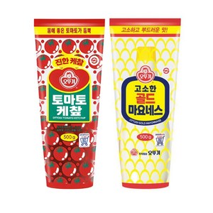 [오뚜기] 토마토 케찹 500g+골드 마요네스 500g, 500g, 1세트