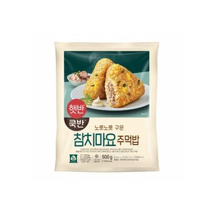 햇반쿡반 CJ 햇반 쿡반 참치마요주먹밥, 2개, 500g