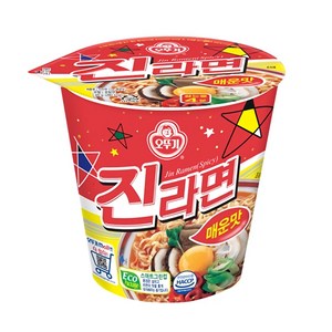 진라면 매운맛 소컵 65gx6컵x2박스, 12개