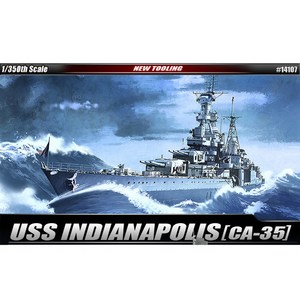 1/350 U.S.S. CA-35 인디아나폴리스 전함 프라모델(14107), 1개