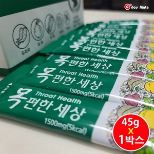 환절기 목칼칼할때 가래낀느낌 목간지럽고 기침가래도움 목건강 목편한세상 1500mg X 30포, 1개