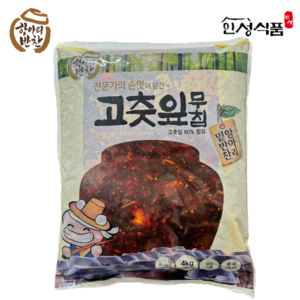 항아리반찬 고춧잎무침, 4개, 4kg