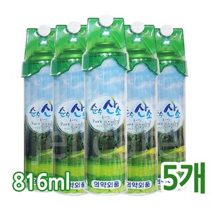 순수 산소 816ml, 5개