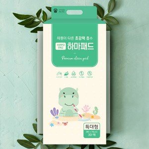 하마패드 S L XL 강력흡수 냄새잡는 논슬립 배변패드, 30개입, 1개